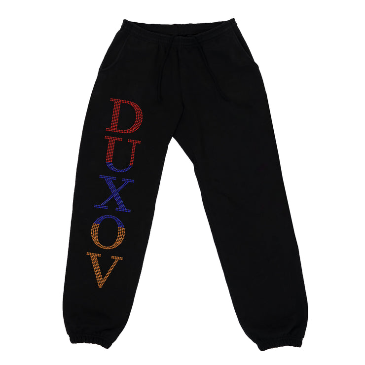 Duxov Rhinestone Sweatpants (Black)